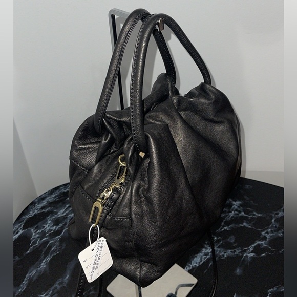 HOBO Handbag Darling 100% Leather Black Shoulder Crossbody Bag AUTHENTIC NWT - Picture 5 of 9